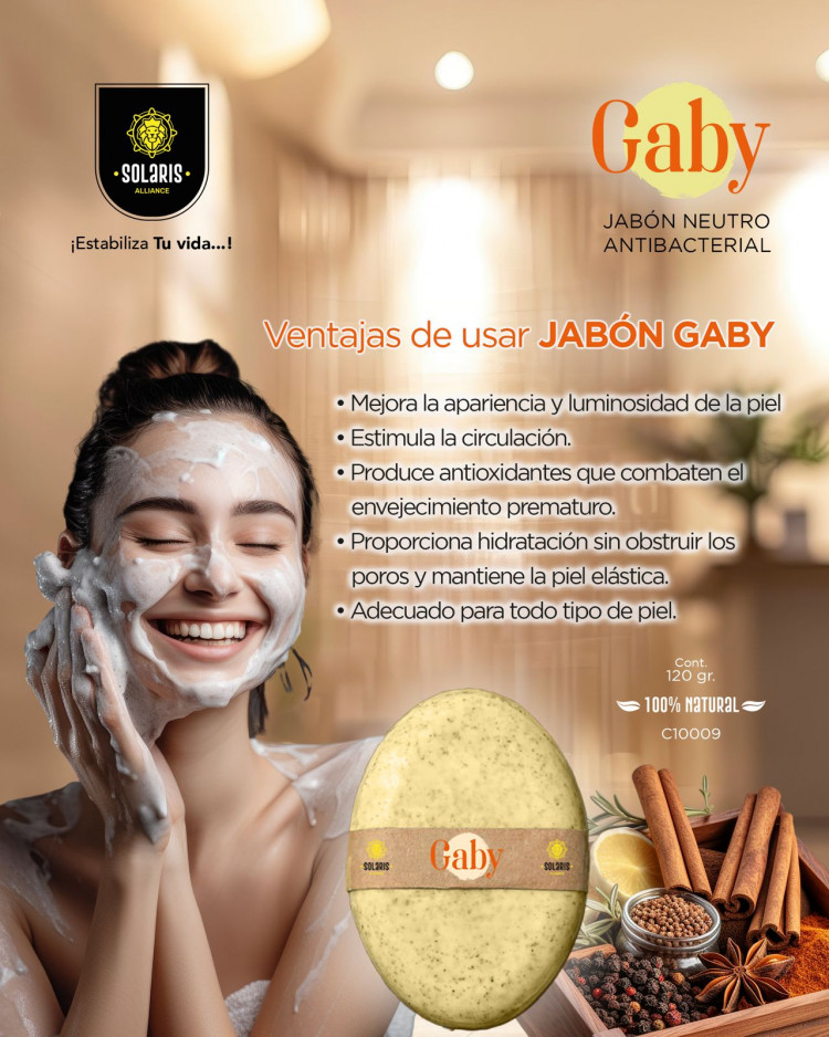 Gaby: El Jabón Neutro Antibacterial que Revitaliza tu Piel con Ingredientes Naturales