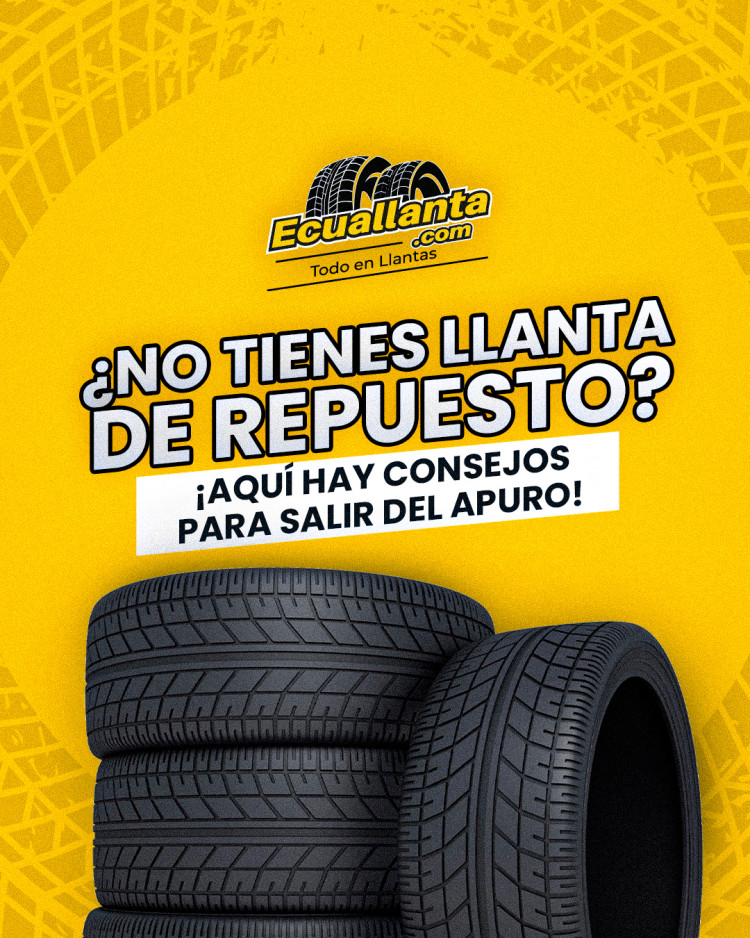 ¿No tienes llanta de repuesto? 5 consejos para salir de apuros
